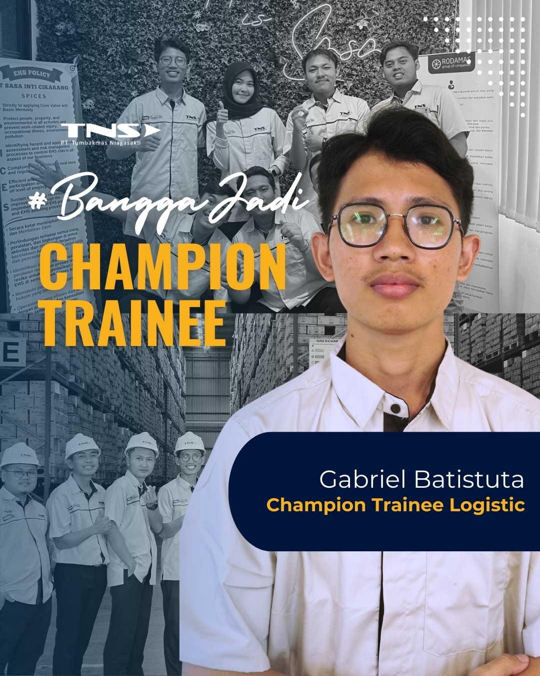 Bangga Jadi Champion Trainee Tumbakmas Niagasakti
